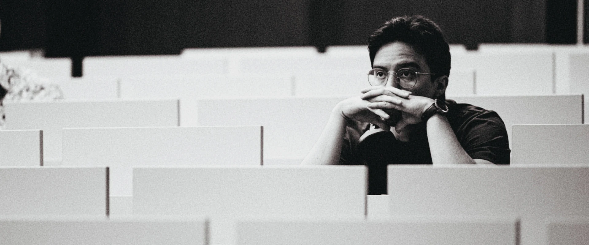 David Montero Loaiza in a lecture hall